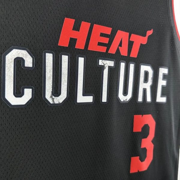 Maillot miami heat wade 3 nba basket 2023 2024