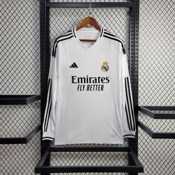 Real madrid maillot foot 2024 2025  manches longues