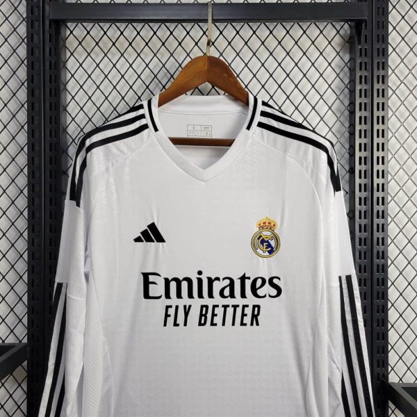 Real madrid maillot foot 2024 2025  manches longues