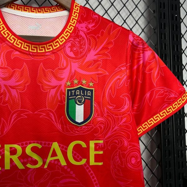 Italie versace maillot foot 2024 2025 rouge