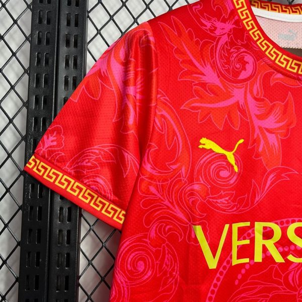 Italie versace maillot foot 2024 2025 rouge