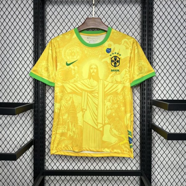 Camiseta de futbol conceptual de brasil 2024 2025