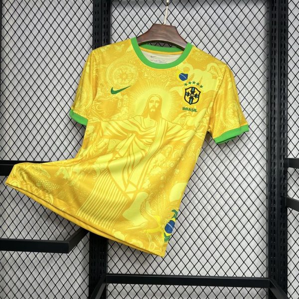 Camiseta de futbol conceptual de brasil 2024 2025