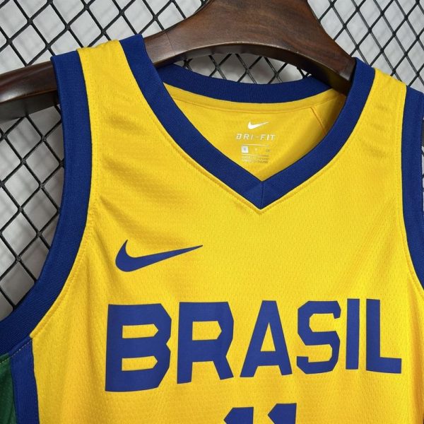 Maillot brésil 11 l. Gui santos nba basket