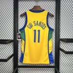 Brazil Jersey 11 L. GUI SANTOS NBA Basketball