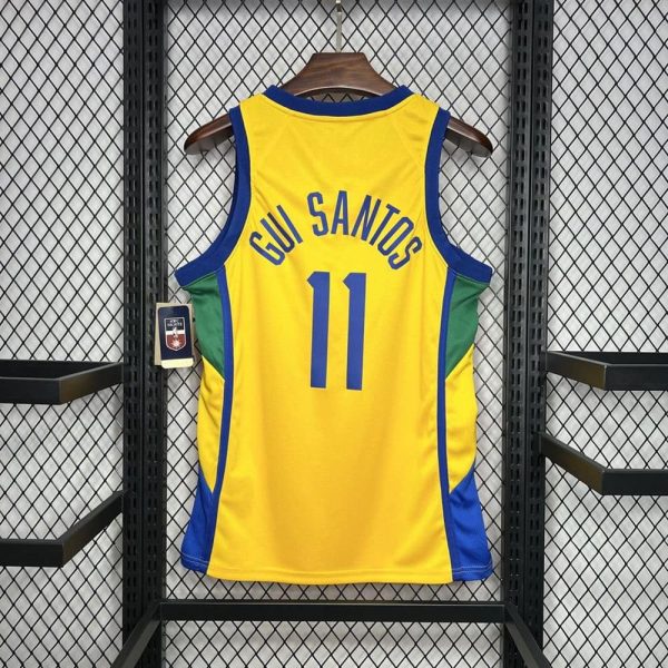 Maillot brésil 11 l. Gui santos nba basket