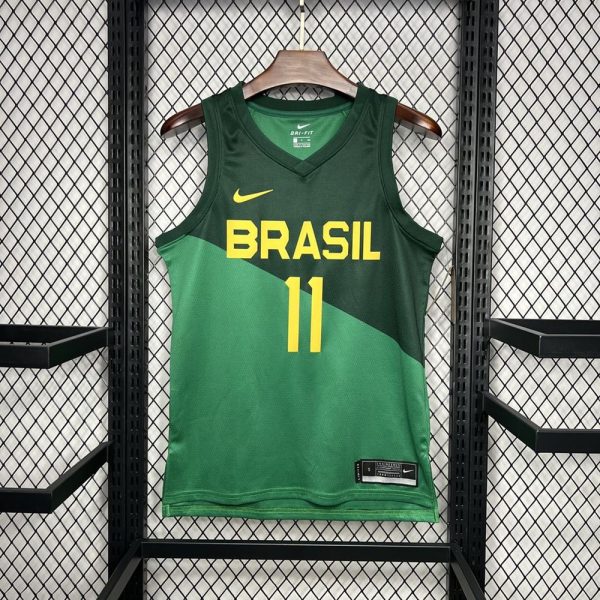 Maillot brésil 11 l. Gui santos nba basket