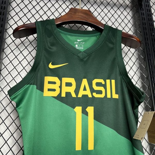 Maillot brésil 11 l. Gui santos nba basket