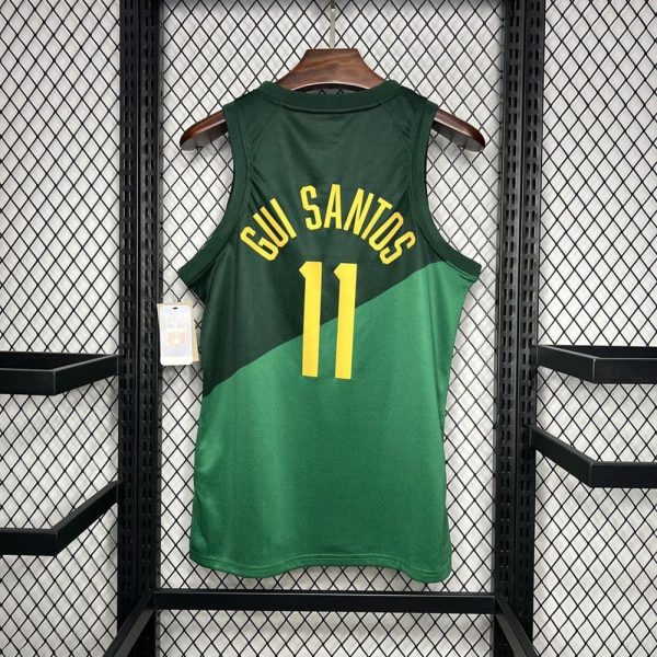 Maillot brésil 11 l. Gui santos nba basket