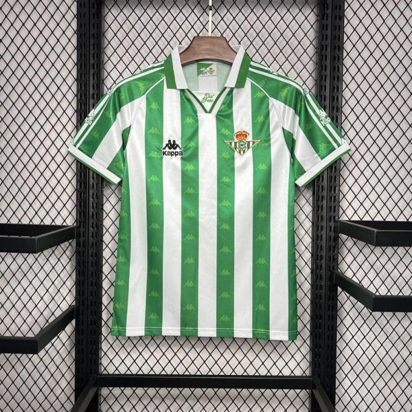 Real betis maillot foot 1995 1997 retro