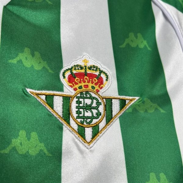 Real betis maillot foot 1995 1997 retro