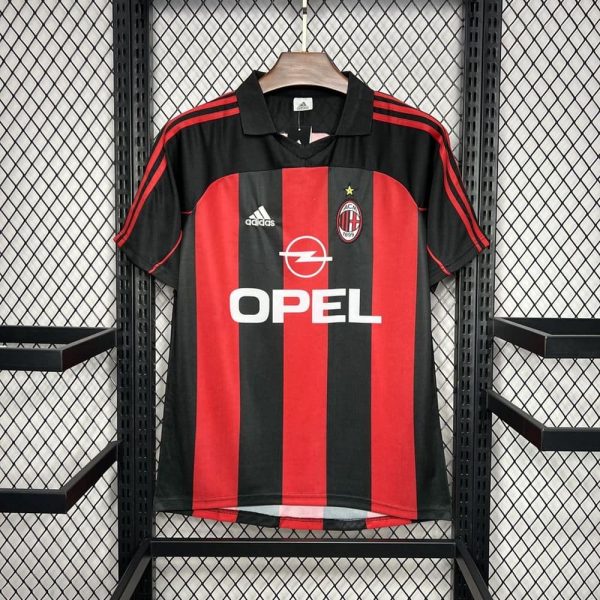 Ac milan maillot foot 2000 2002 retro