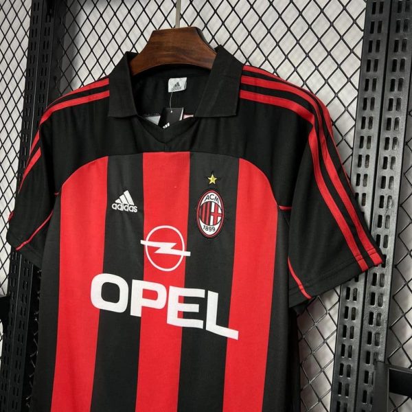 Ac milan maillot foot 2000 2002 retro