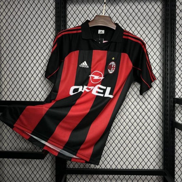 Ac milan maillot foot 2000 2002 retro