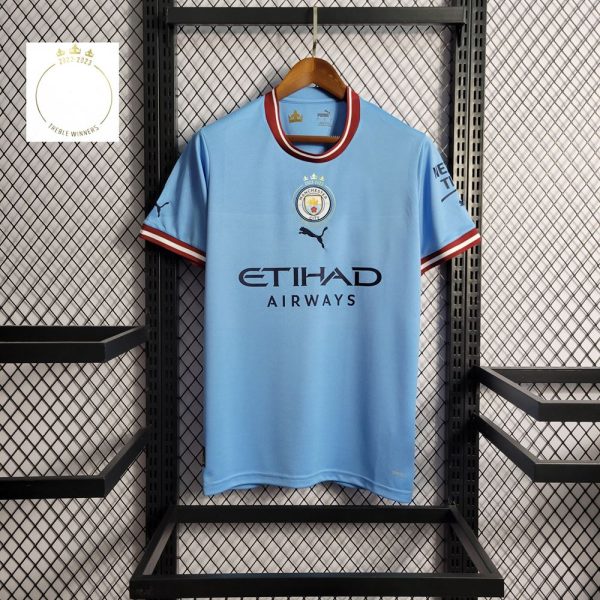 Manchester city maillot 2022 2023 3 titres