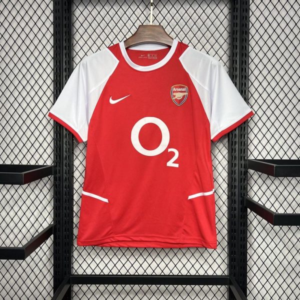 Arsenal maillot foot 2002 2004 retro