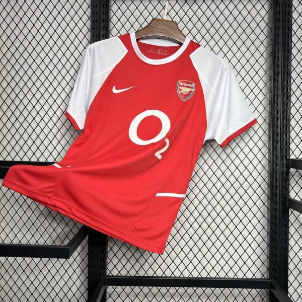 Arsenal maillot foot 2002 2004 retro