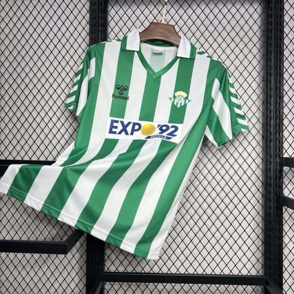 Real betis maillot foot 1988 1989 retro