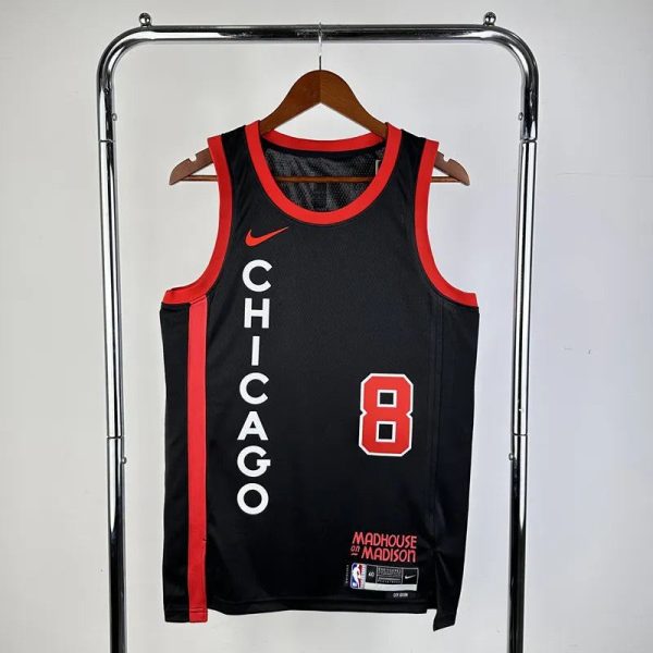 Maillot chicago bull lavine 8 nba basket 2023 2024