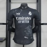 Real Madrid maillot foot Y3 noir 2024 2025