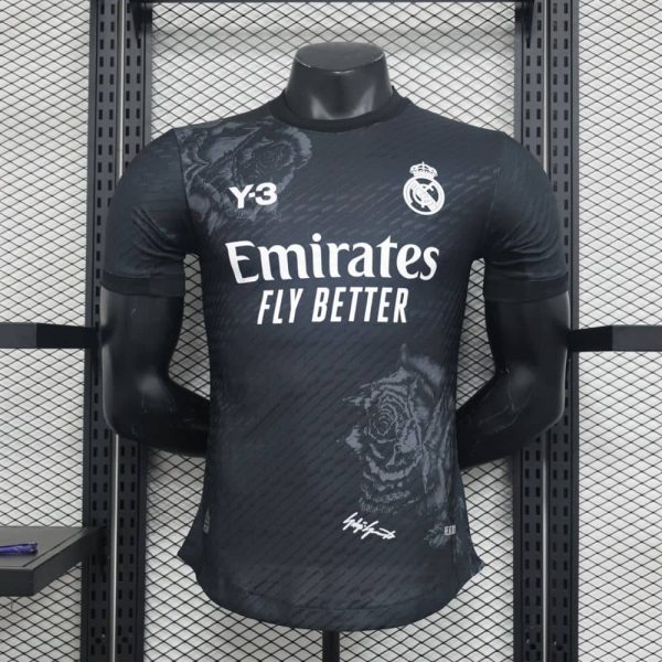 Real madrid maillot foot y3 noir 2024 2025