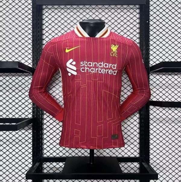 Liverpool  maillot foot domicile 204 2025  manches longues