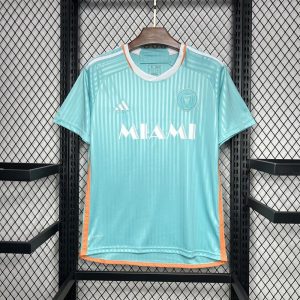 Inter Miami Maillot foot 2024 2025  Third Vert  Bleu Version Retro