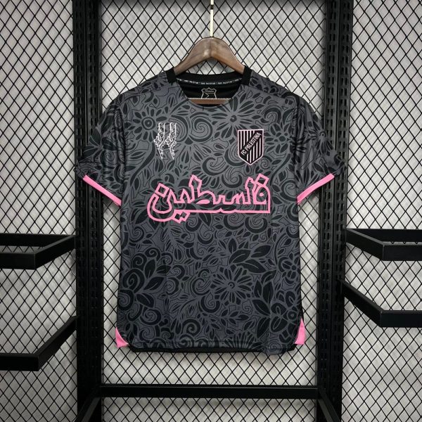 Palestine / palestino maillot foot noir / rose 2024 2025