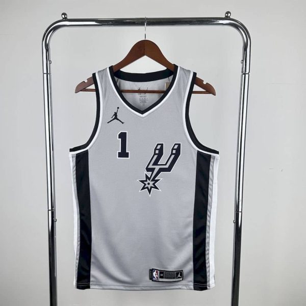 Maillot san antonio spurs 1 wembanyama nba basket