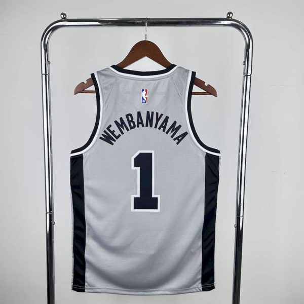 Maillot san antonio spurs 1 wembanyama nba basket