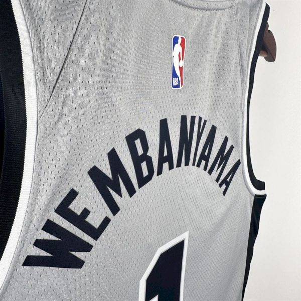 Maillot san antonio spurs 1 wembanyama nba basket