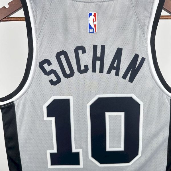 Maillot san antonio spurs 10 sochan nba basket