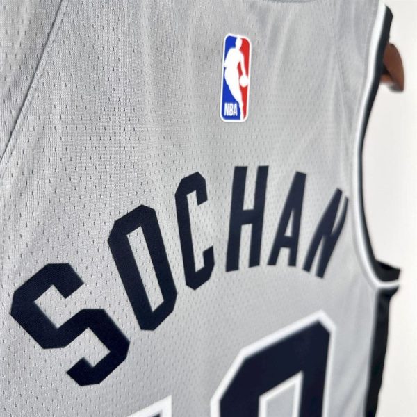 Maillot san antonio spurs 10 sochan nba basket