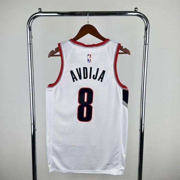 Maillot portland trail blazers  8 avdija nba basket