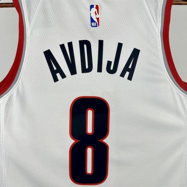 Maillot portland trail blazers  8 avdija nba basket