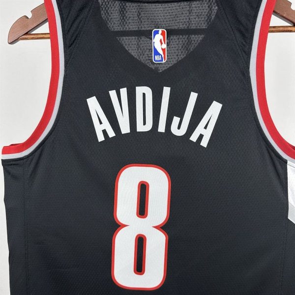 Maillot portland trail blazers  8 avdija nba basket