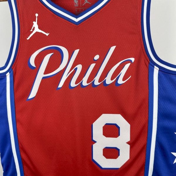 Maillot philadelphia 76ers 8 george nba basket