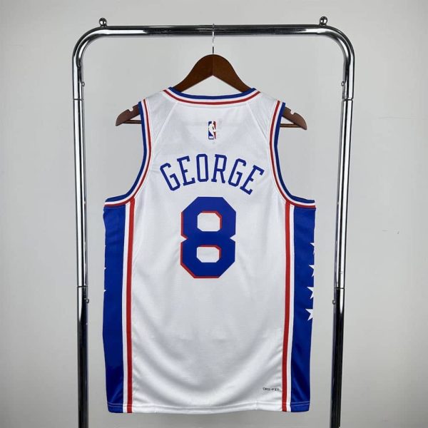 Maillot philadelphia 76ers 8 george nba basket