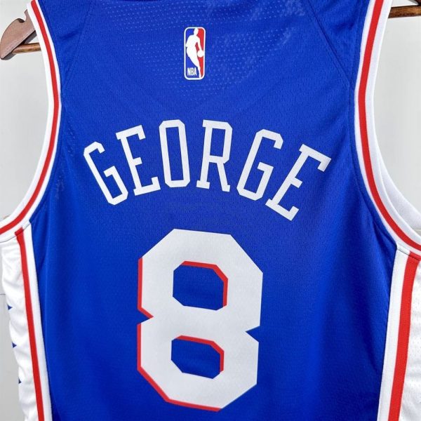 Maillot philadelphia 76ers 8 george nba basket