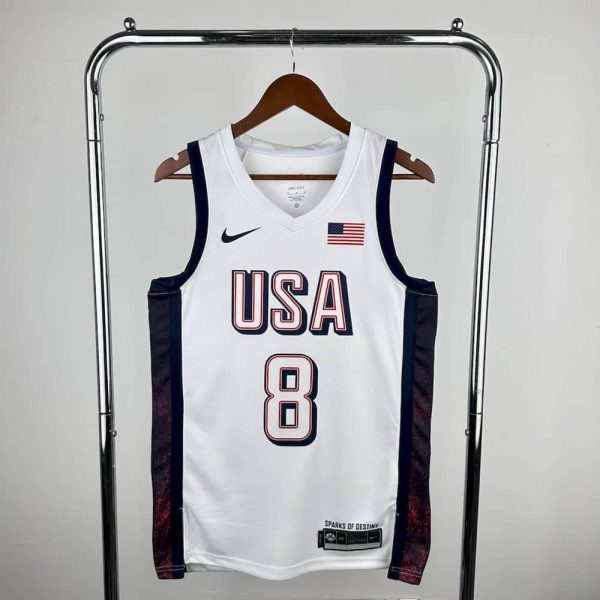 Maillot usa 8 leonard nba basket