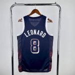 Maillot USA 8 LEONARD NBA Basket