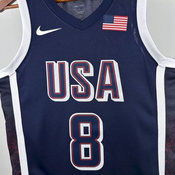 Maillot usa 8 leonard nba basket