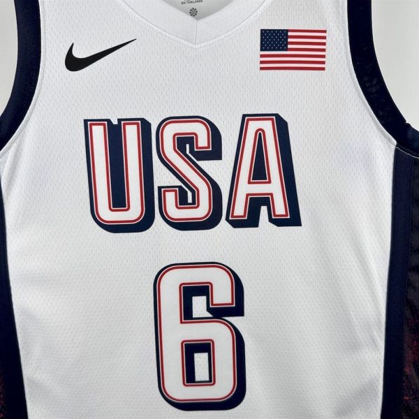 Maillot usa 6 james nba basket