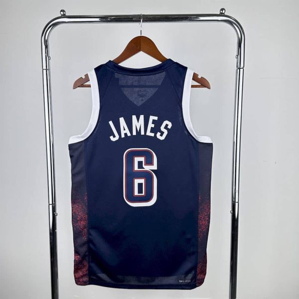 Maillot usa 6 james nba basket