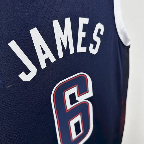 Maillot usa 6 james nba basket