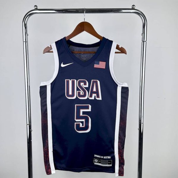 Maillot usa 5 edwards nba basket