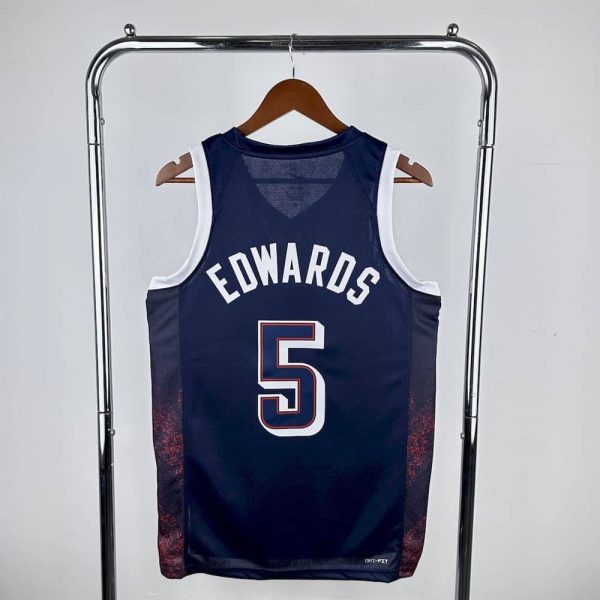 Maillot usa 5 edwards nba basket