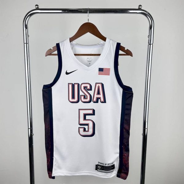 Maillot usa 5 edwards nba basket