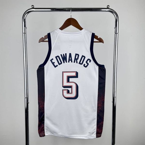 Maillot usa 5 edwards nba basket