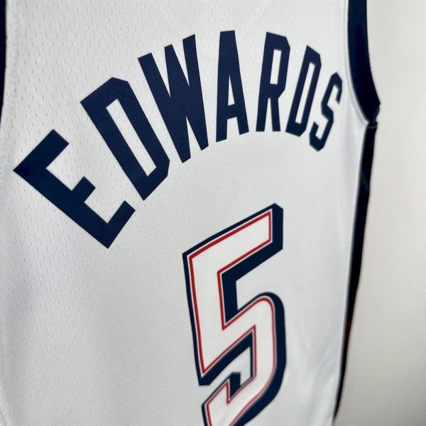 Maillot usa 5 edwards nba basket